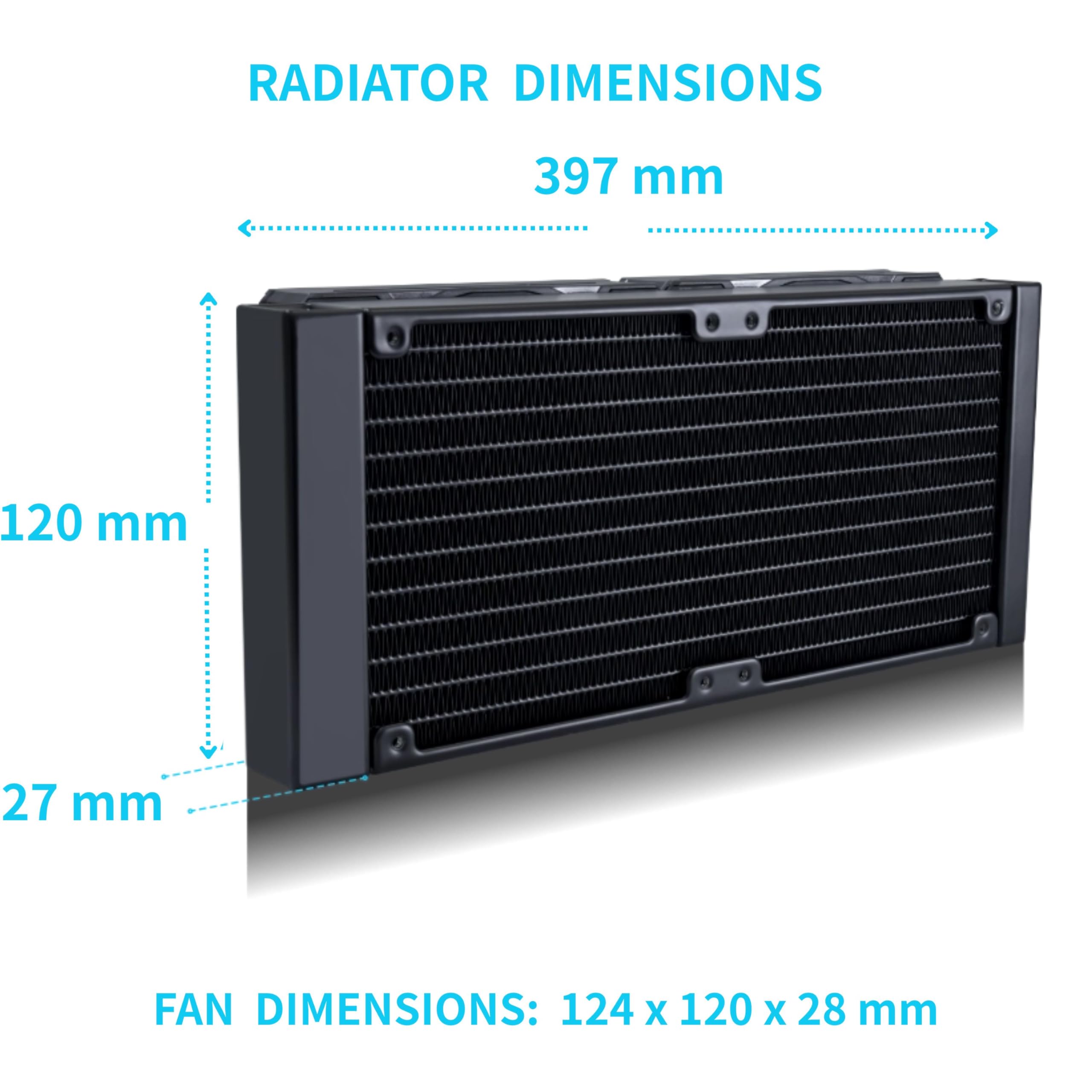 Lian Li GA II LITE 360mm AIO Liquid CPU Cooler | 3 x 120mm ARGB Hydraulic Fans, Daisy-Chain, High Airflow, All-in-One Water Cooling for Intel LGA1851/1700, AMD AM5/AM4 (GA2L36RB) - Image 8