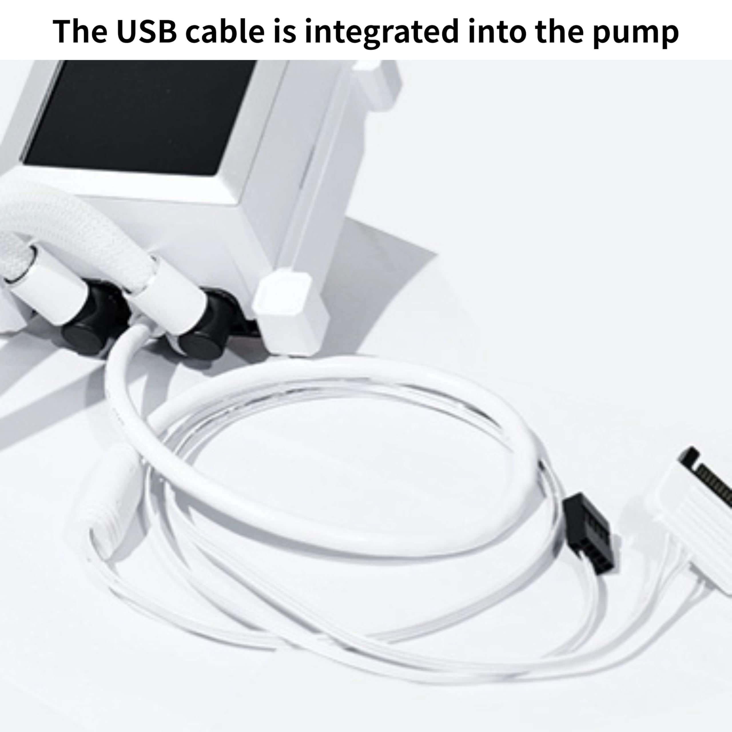 Lian Li Hydroshift LCD 360 Liquid Cooler - Flexible Side-Mounted Coolant Pathway, 2.88” LCD Screen - 480 x 480 Res. - Captured Screenshots or Recorded Videos - Fits Most PC Fans - Black (HSLCD36NB) - Image 7